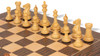 New Exclusive Staunton Chess Set Acacia & Boxwood Pieces with Deluxe Tiger Ebony & Maple Board - 3.5" King