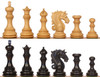 Tencendur Staunton Chess Set with Ebony & Boxwood Pieces - 4.4" King