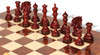 Tencendur Staunton Chess Set Padauk & Boxwood Pieces  with Walnut Burl Board - 4.4" King