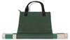 Master Series Easy-Carry Double-Weighted Plastic Chess Set - Black & Ivory Pieces with Floppy Board & Bag - Green