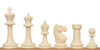 Master Series Double-Weighted Plastic Chess Set - Black & Ivory Pieces with Floppy Board - Green
