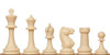Master Series Plastic Chess Set Black & Ivory Pieces with Lightweight Floppy Board - Brown