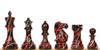 New Exclusive 2022 Special Edition Art Deco Series Chess Set with Black & Ash Burl Board - 4.125" King