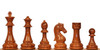 King's Knight Series Resin Chess Set with Rosewood & Boxwood Color Pieces - 4.25" King