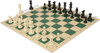 Archer's Bag Standard Club Plastic Chess Set Black & Ivory Pieces - Camo