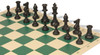 Archer's Bag Standard Club Triple Weighted Plastic Chess Set Black & Ivory Pieces - Camo