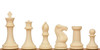 Professional Plastic Chess Set Black & Ivory Pieces with Vinyl Rollup Board – Brown