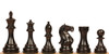 Fierce Knight Staunton Chess Set Ebony & Boxwood Pieces with Black & Ash Burl Board & Box - 4" King