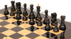 Zagreb Series Chess Set Ebonized & Boxwood Pieces with Black & Ash Burl Board & Box - 3.875" King