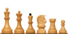 Dubrovnik Series Chess Set Ebony & Boxwood Pieces with Black & Ash Burl Board - 3.9" King