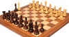 New Exclusive Staunton Chess Set Rosewood & Boxwood Pieces with Santos Rosewood Deluxe Board - 4" King