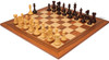 New Exclusive Staunton Chess Set Rosewood & Boxwood Pieces with Santos Rosewood Deluxe Board - 4" King