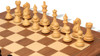 Fierce Knight Staunton Chess Set Ebony & Boxwood Pieces with Walnut & Maple Deluxe Board & Box - 4" King