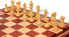 Old English Classic Chess Set Padauk & Boxwood Pieces with Mission Craft Padauk & Maple Board- 3.9" King