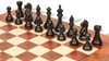 Fierce Knight Staunton Chess Set Ebony & Boxwood Pieces with Elm Burl & Erable Board & Box - 4" King