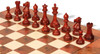 Old English Classic Chess Set Padauk & Boxwood Pieces with Elm Burl & Erable Board - 3.9" King