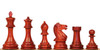 Old English Classic Chess Set Padauk & Boxwood Pieces with Elm Burl & Erable Board - 3.9" King