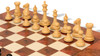 New Exclusive Staunton Chess Set Ebony & Boxwood Pieces with Elm Burl & Erable Board - 3.5" King