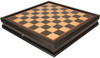 Fierce Knight Staunton Chess Set Ebony Boxwood Pieces & Boxwood with Black & Bird's-Eye Maple Chess Case - 3.5" King