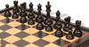 Reykjavik Series Chess Set Ebony & Boxwood Pieces with Black & Bird's-Eye Maple Chess Case - 3.75" King