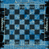Los Angeles Skyline Vinyl Printed Chess Board - 2.25" Squares