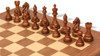 Fierce Knight Staunton Chess Set Golden Rosewood & Boxwood Pieces with Walnut & Maple Deluxe Board - 3" King