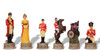 Battle of Waterloo Theme Chess Set with High Gloss Blue & Erable Deluxe Board