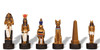 Ancient Egypt Theme Chess Set with Walnut & Maple Deluxe Chess Board