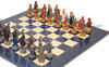 Legend of King Arthur Theme Chess Set with Blue & Erable High Gloss Deluxe Board