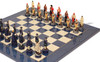 Pirates & British Navy Theme Chess Set with Blue & Erable High Gloss Deluxe Board