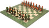 Robin Hood Theme Chess Set with Green & Erable High Gloss Deluxe Board