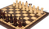 Large Kings Folding Chess Set - Brown