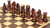 Large Kings Folding Chess Set - Brown