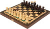 Small Kings Folding Chess Set - Brown