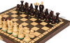 Small Kings Folding Chess Set - Brown