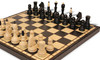 Classic Traditional Folding Chess Set - Brown