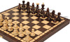 Small Pearl Traditional Folding Chess Set - Brown