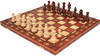 Consul Traditional Folding Chess Set - Brown