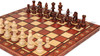 Consul Traditional Folding Chess Set - Brown
