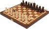 Royal Maxi Traditional Folding Chess Set - Brown