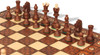 Junior Traditional Folding Chess Set - Brown