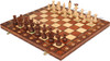 Senator Traditional Folding Chess Set - Brown