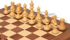 Reykjavik Series Chess Set Golden Rosewood & Boxwood Pieces with Walnut & Maple Deluxe Board - 3.75" King