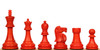 Reykjavik Series Chess Set Crimson & Boxwood Pieces with Walnut & Maple Deluxe Board & Box - 3.75" King