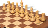 Reykjavik Series Chess Set Ebony & Boxwood Pieces with Walnut & Maple Deluxe Board - 3.75" King