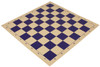 Analysis Size Vinyl Rollup Chess Board Blue & Buff - 1.5" Squares