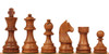 Queen's Gambit Chess Set Golden Rosewood & Boxwood Pieces with Classic Walnut Board - 3.75" King