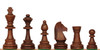 Traditional Staunton Chess Set Walnut Stained & Natural Pieces with Classic Walnut Board & Box - 3.8" King
