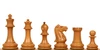 1849 Heirloom Staunton Chess Set - Ebony & Aged Boxwood Pieces - 3.5" King