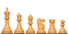 Reykjavik Series Chess Set Ebonized & Boxwood Pieces with Mahogany & Maple Molded Edge Board & Box - 3.75" King